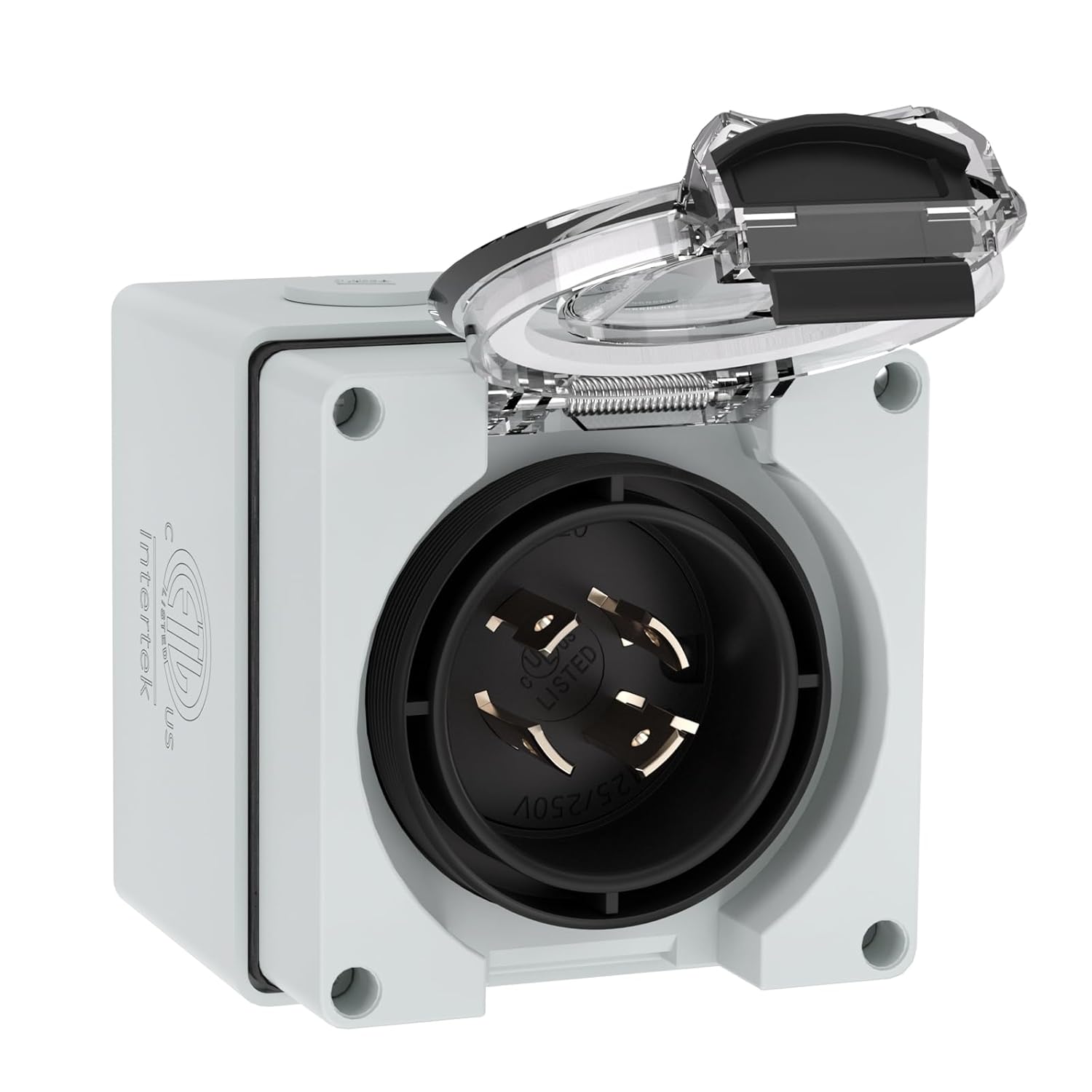 1pcs L14-20P-BOX US/American 20Amp Power Inlet Box,NEMA L14-20P 125/250Volt Generator Plug Outdoor dustproof and Weatherproof .ETL,Listed.