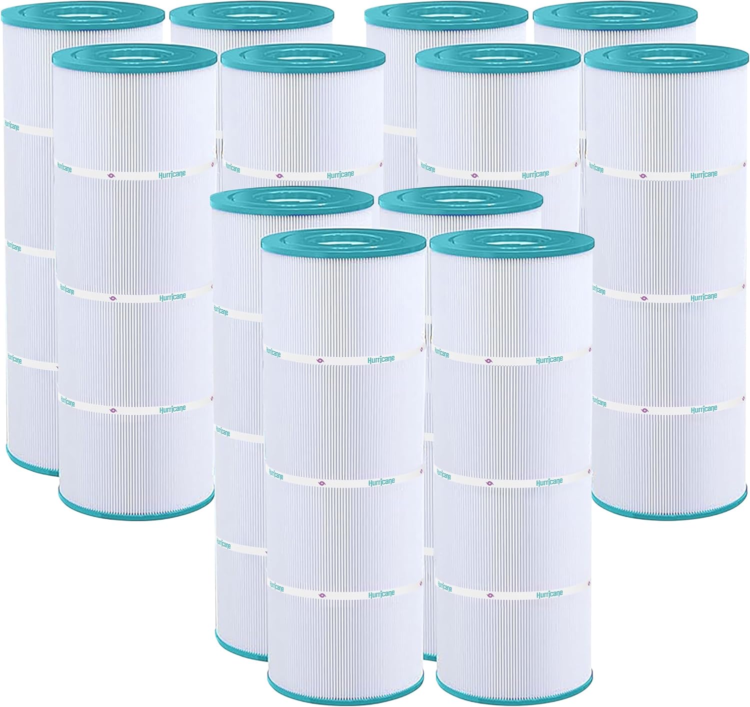 Hurricane Filters 12 Pack HF7483-04 Advanced Pool Filter Cartridge for PA81-4-M, Unicel C-7483, Filbur FC-1225, SwimClear C3030, 3025, 3020, Super-Star-Clear C3000, C3000S, C-570
