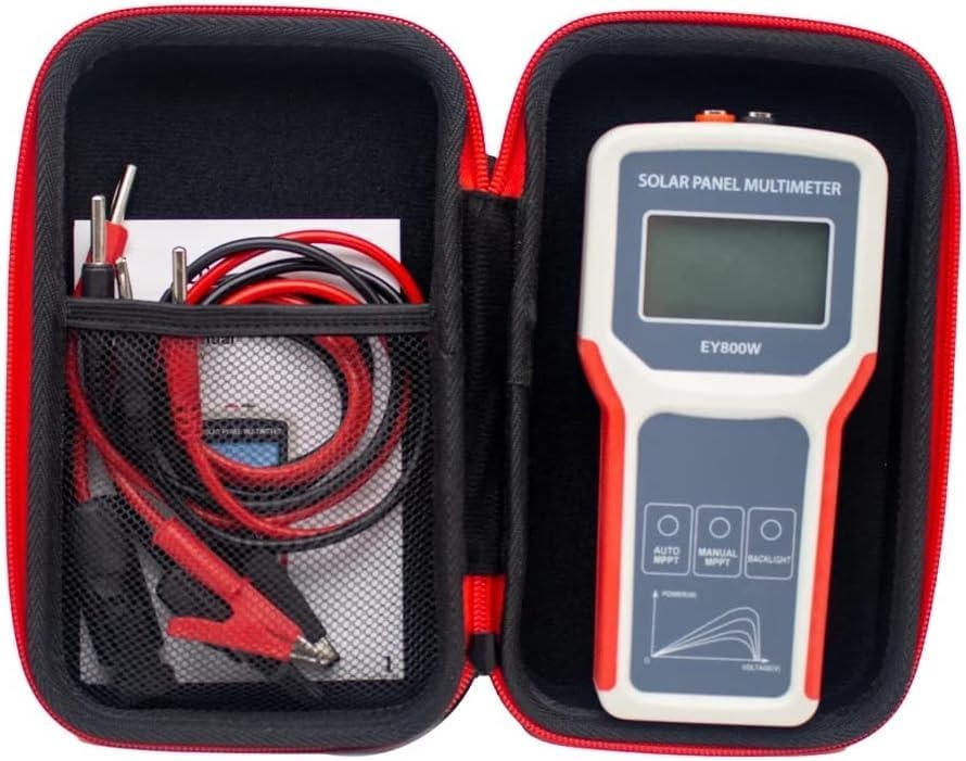 Solar Panel Tester/EY800W Solar Panel Meter/PV Testing Instrument Ultra Open Circuit Voltage Auto/Manual MPPT Clear LCD