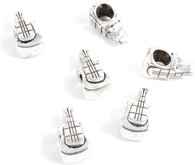 Jewelry Making Charms Antique Silver Tone Color Jewellery Charme Findingss Bulk Wholesale Suppliers Arts Crafts P8QV4 Violin Loose Beads