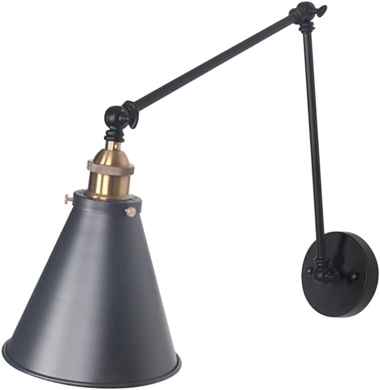 Industrial Wall Sconce Adjustable Swing Arm Wall Lighting Fixture Long Pole Double Section Steering Wall Light,Chandelier