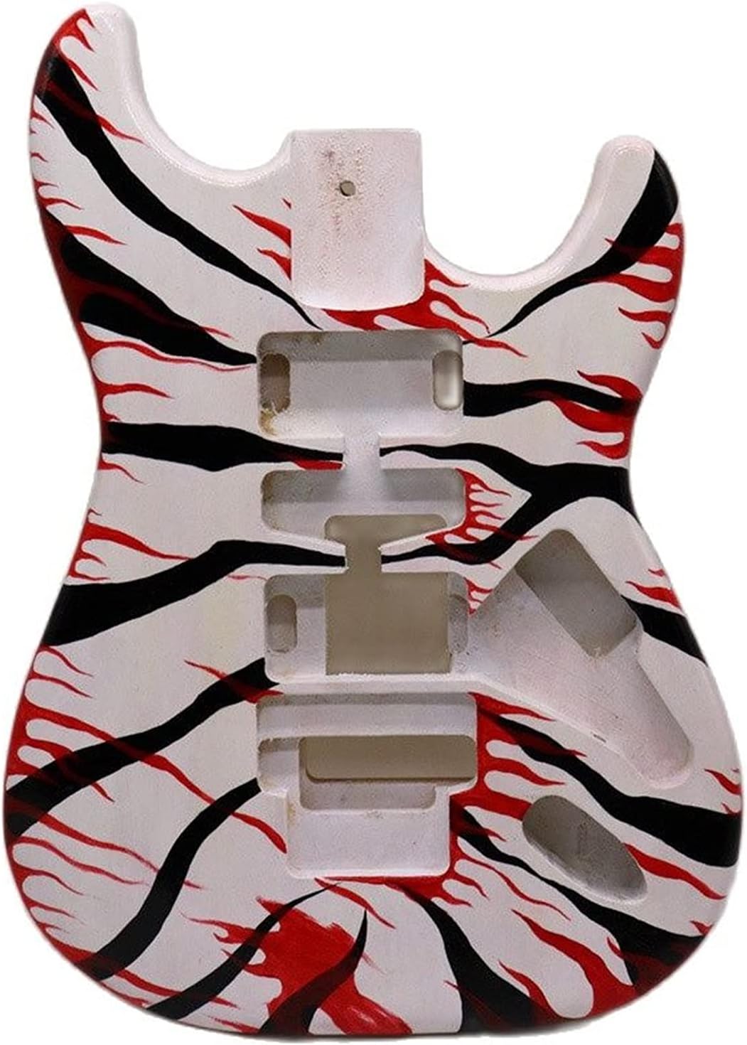 Unfinished Guitar Kit DIY Hand Paint Poplar Wood ST Electric Guitar Body White Customized Painting Guitar Barrel Unfinished Handmade ​Guitar Body