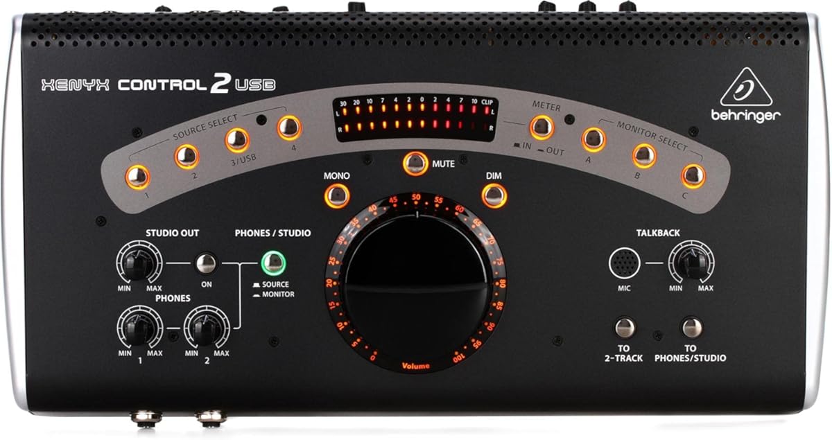 Behringer XENYX CONTROL2USB High-End Studio Control and Communication Center with VCA Control and USB Audio Interface