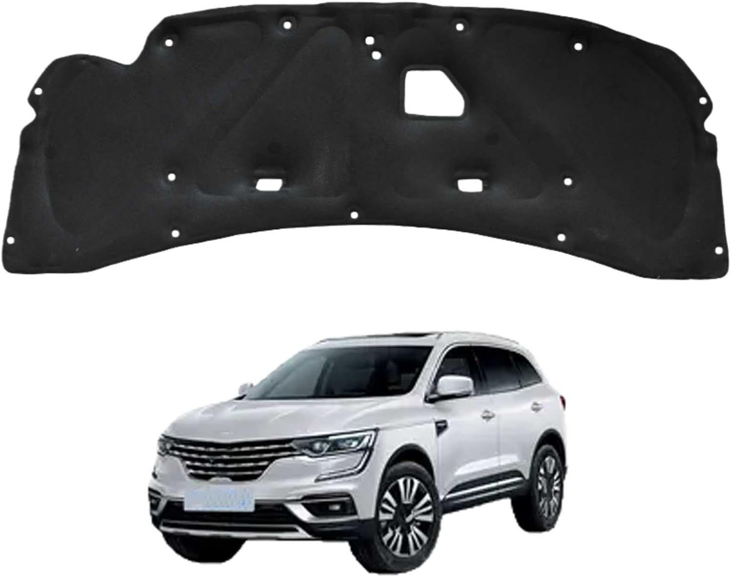 Car Front Hood Engine Sound Pad for Renault Koleos 2009-2016 OE:65840JY00A, Heat Insulation Cotton Mat Cover Soundproof Car Accessories