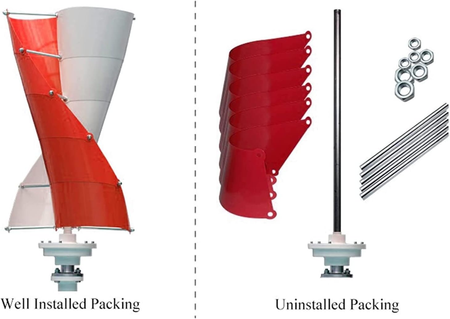 LiuSj JUnSt Wind Generator 10000W Vertical Axis Wind Turbine with Wind Solar Hybrid Controller for Home Use,48v