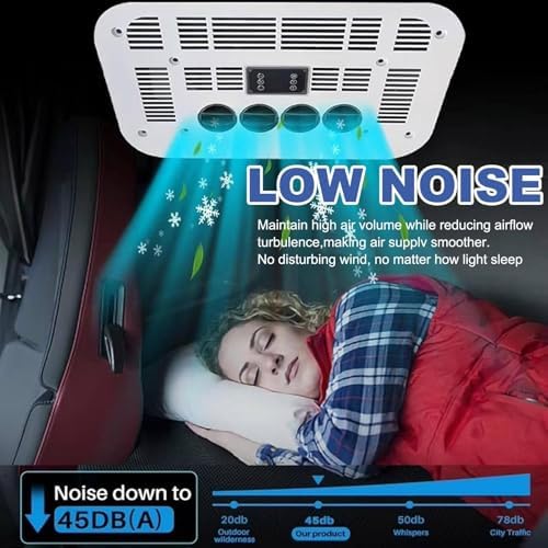 12V/24V DC Rooftop Air Conditioner for Campervans & Buses, Powerful 450m³/H Airflow, Cooling & Heating System, Ideal for Vehicles, Energy-Efficient Climate Control