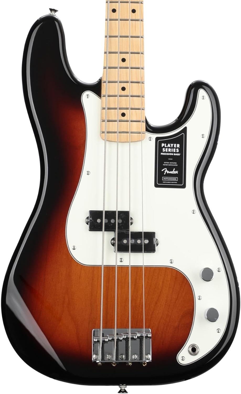 Fender Player Precision Bass, 3-Color Sunburst, Maple Fingerboard