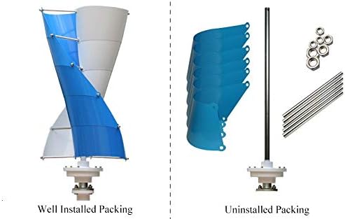 Max 600 Watts Vertical Wind Generators for Residential Use 12V 24V 48V with Dc Controller,24v,400w