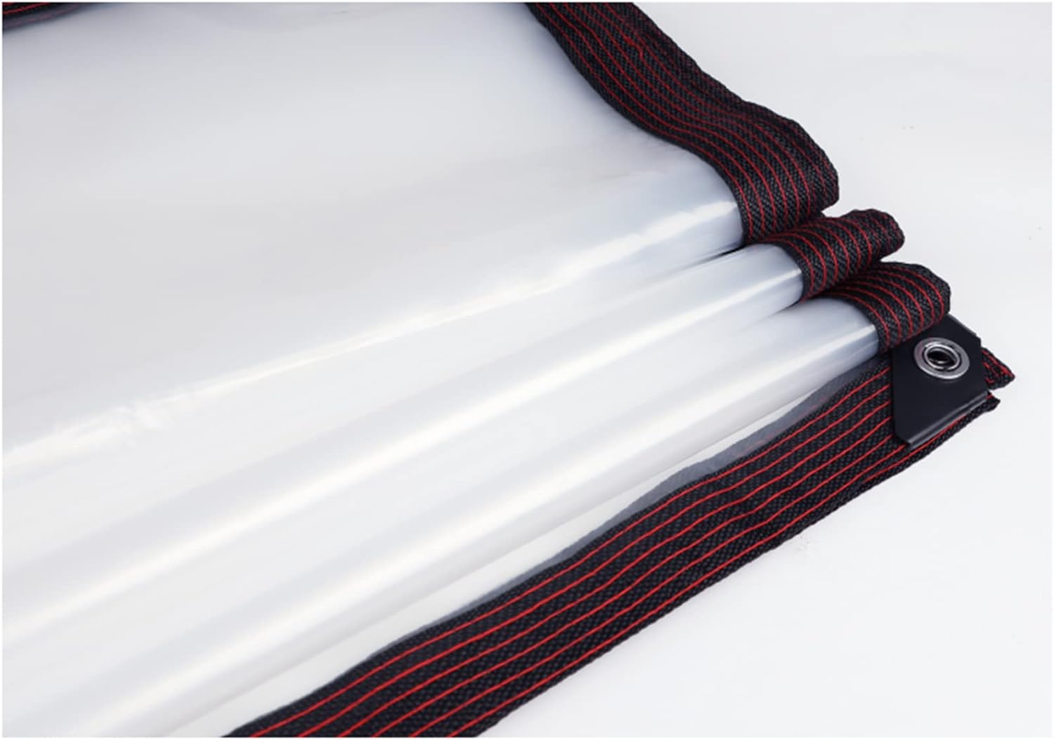 QWEASDF Waterproof Tarpaulin,Clear Tarps,Clear Tarps Heavy Duty Waterproof for Greenhouse Garden Patio, Foldable Reusable,for Garden Furniture Cars Opening Storage Garden,1.4x6m/4.5x19.6ft