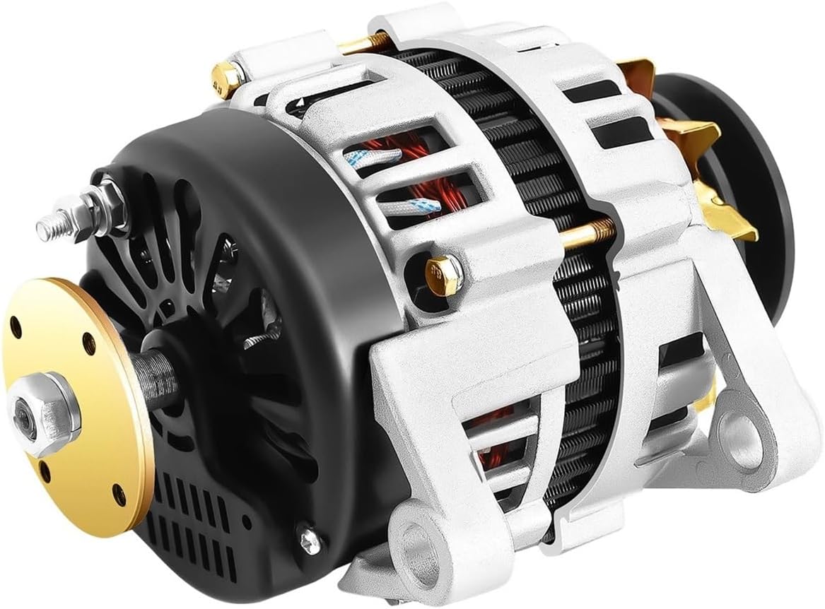 Wind Generator, Permanent Magnet Generator Two Wheel Motor for Charging and Lighting Agricultural Vehicles,for Home, Farm, RVs, Boats(1300w)