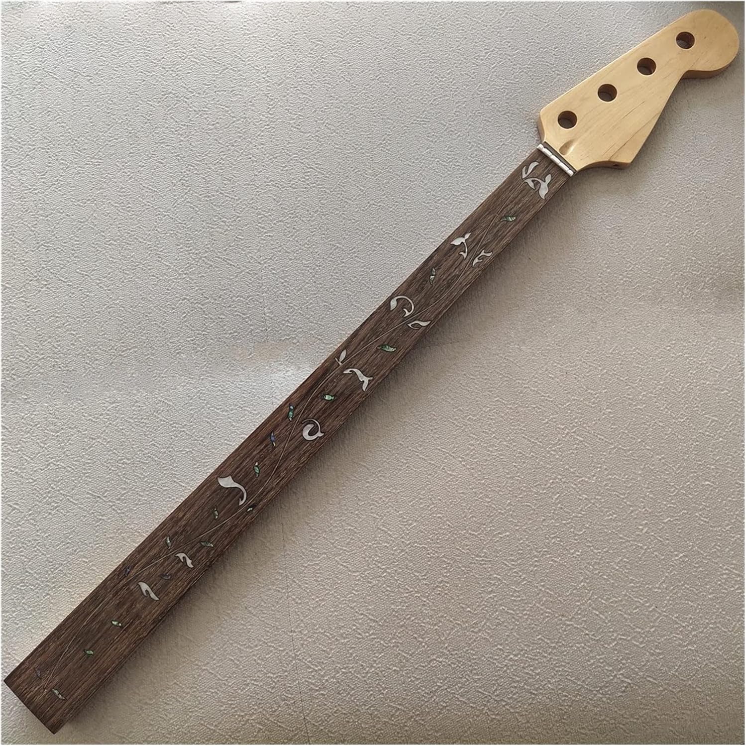 Fretless Maple 24 Frets Bass Guitar Neck Part 4 String Rosewood Fingerboard Inlay Gloss Electric Guitar Neck