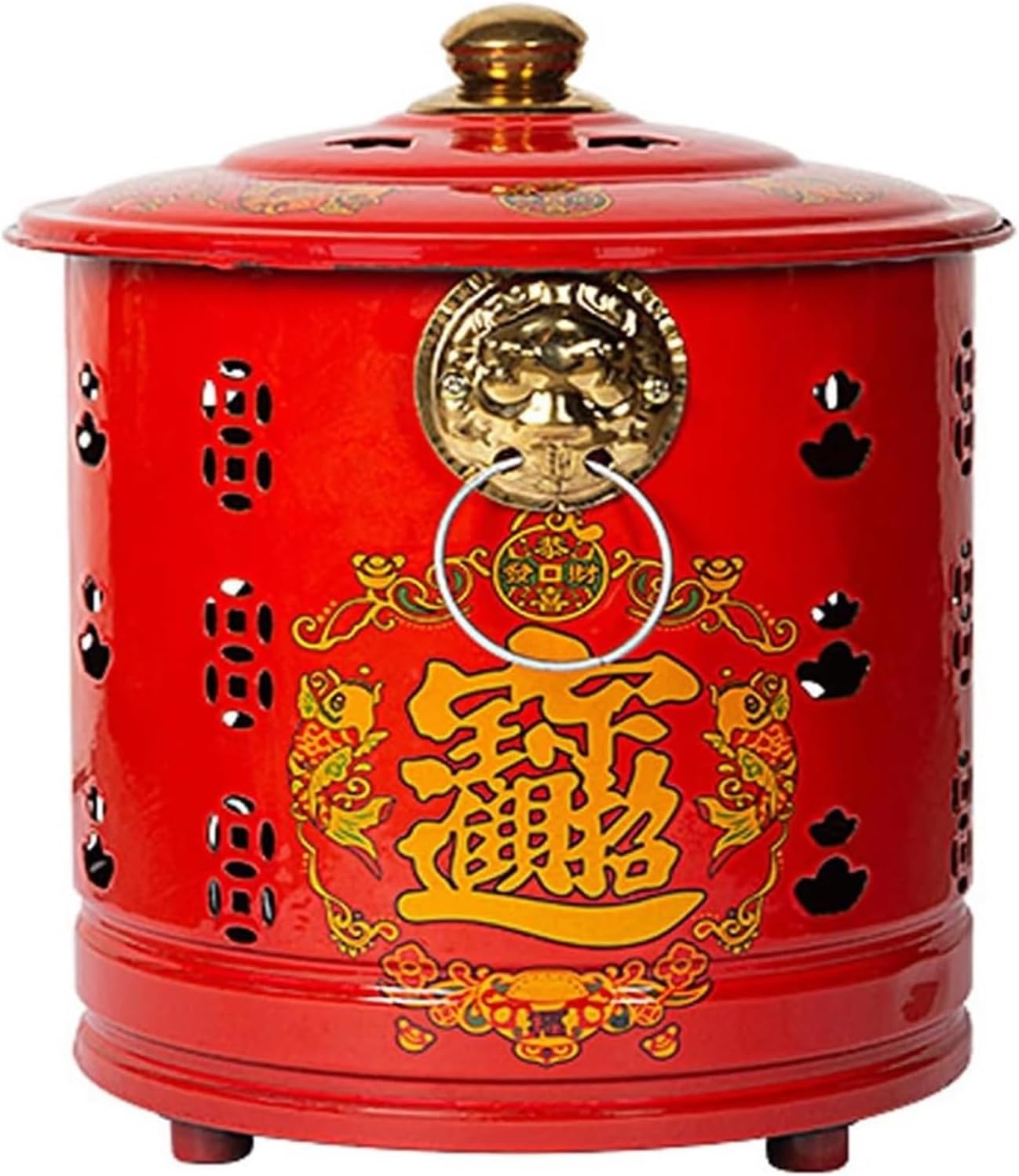 Smokeless Burn Barrel,Burn Barrel, Burn Barrel Outdoor Fire Pits Burn Barrel Trash，Stainless Steel Incinerator Cage with Lid，incinerator，(30cm(11.8in))