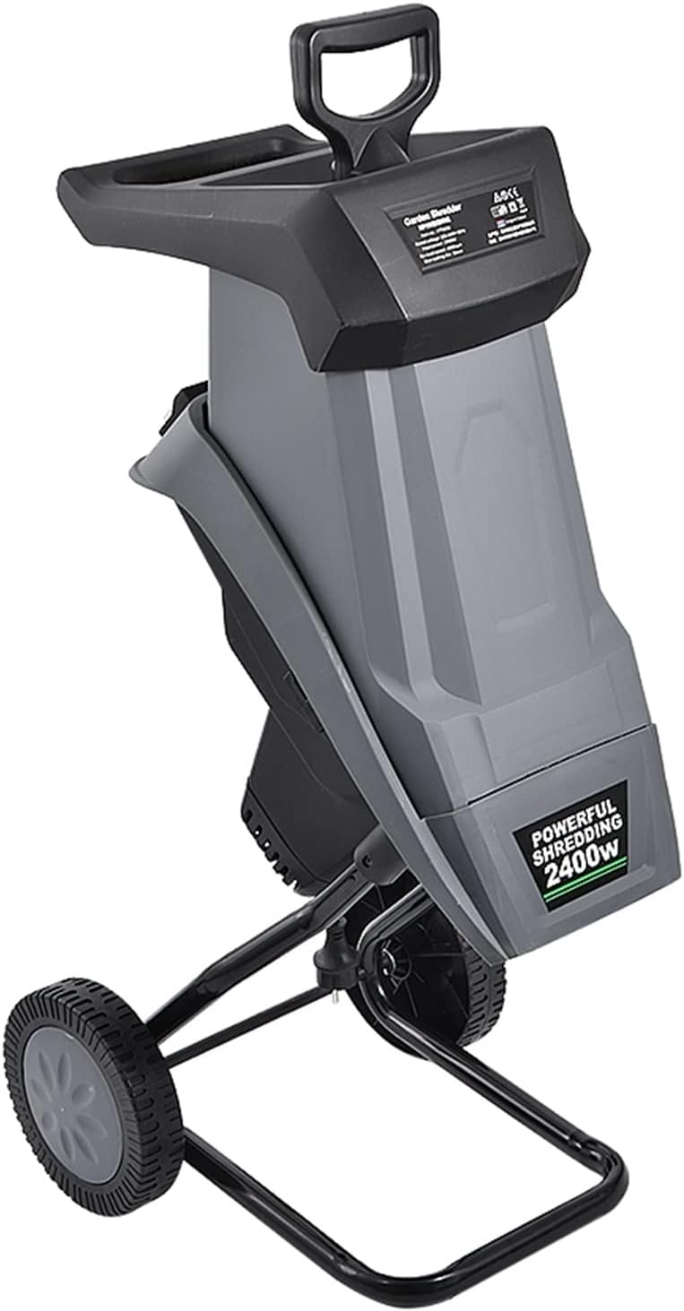 HT6533 Powerful Wood Chipper Branch Crusher Electric Breaking Machine 2400W Tree Branch Crushing Machine Garden Tool with Efficiency(Branch Crusher)