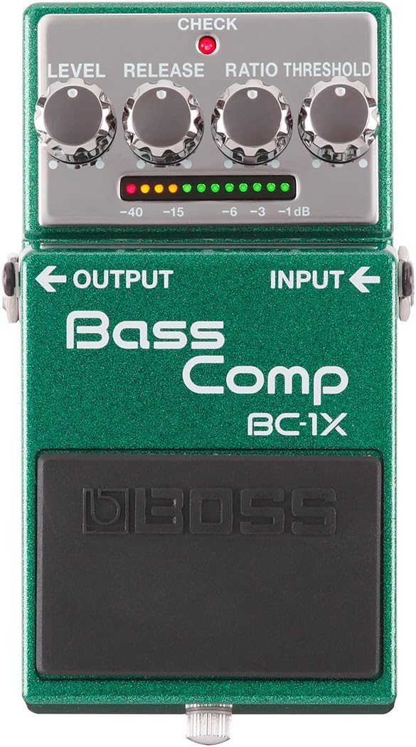 BOSS BC-1X Bass Compressor Guitar Pedal (BC-1X), Green