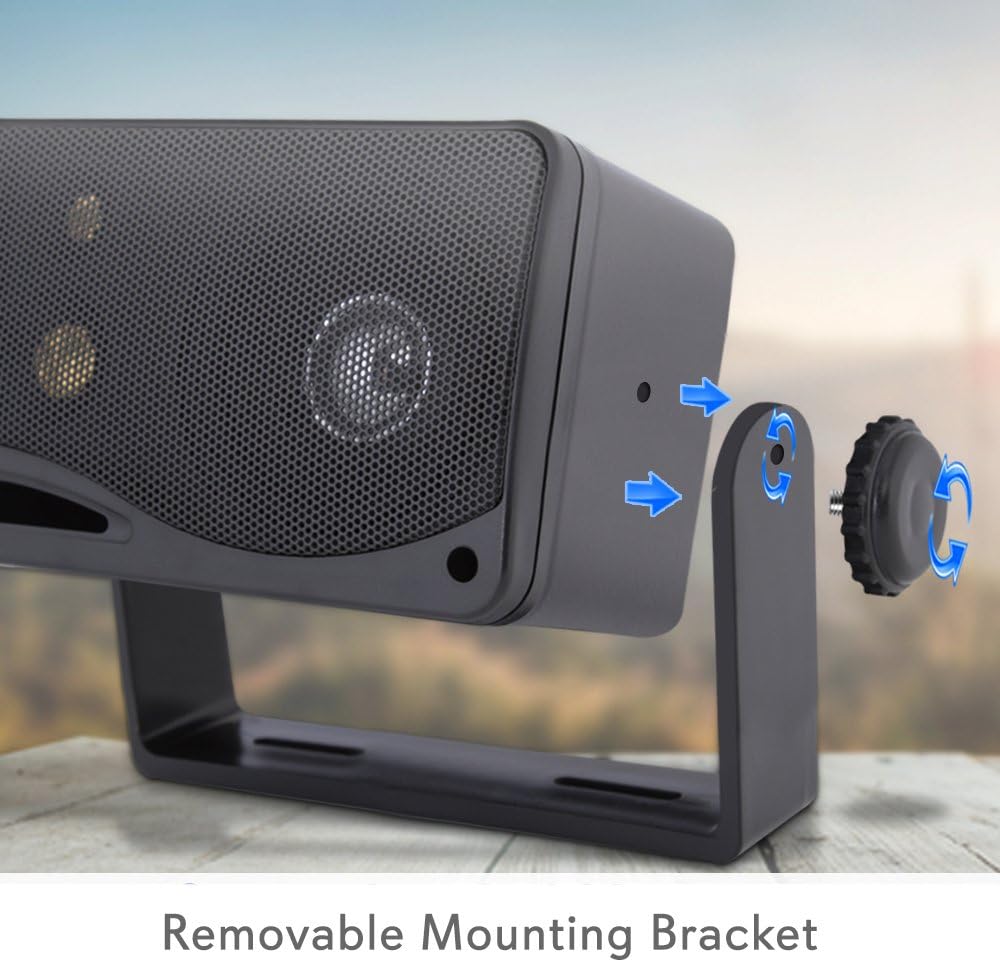 PYLE Wireless Bluetooth Karaoke Amplifier Home Car Bus Tours 300 Watts 2 Channel Digital Home Audio PA Receiver System and 3.5 Inch 200 Watt Waterproof Marine Grade Mount Speakers