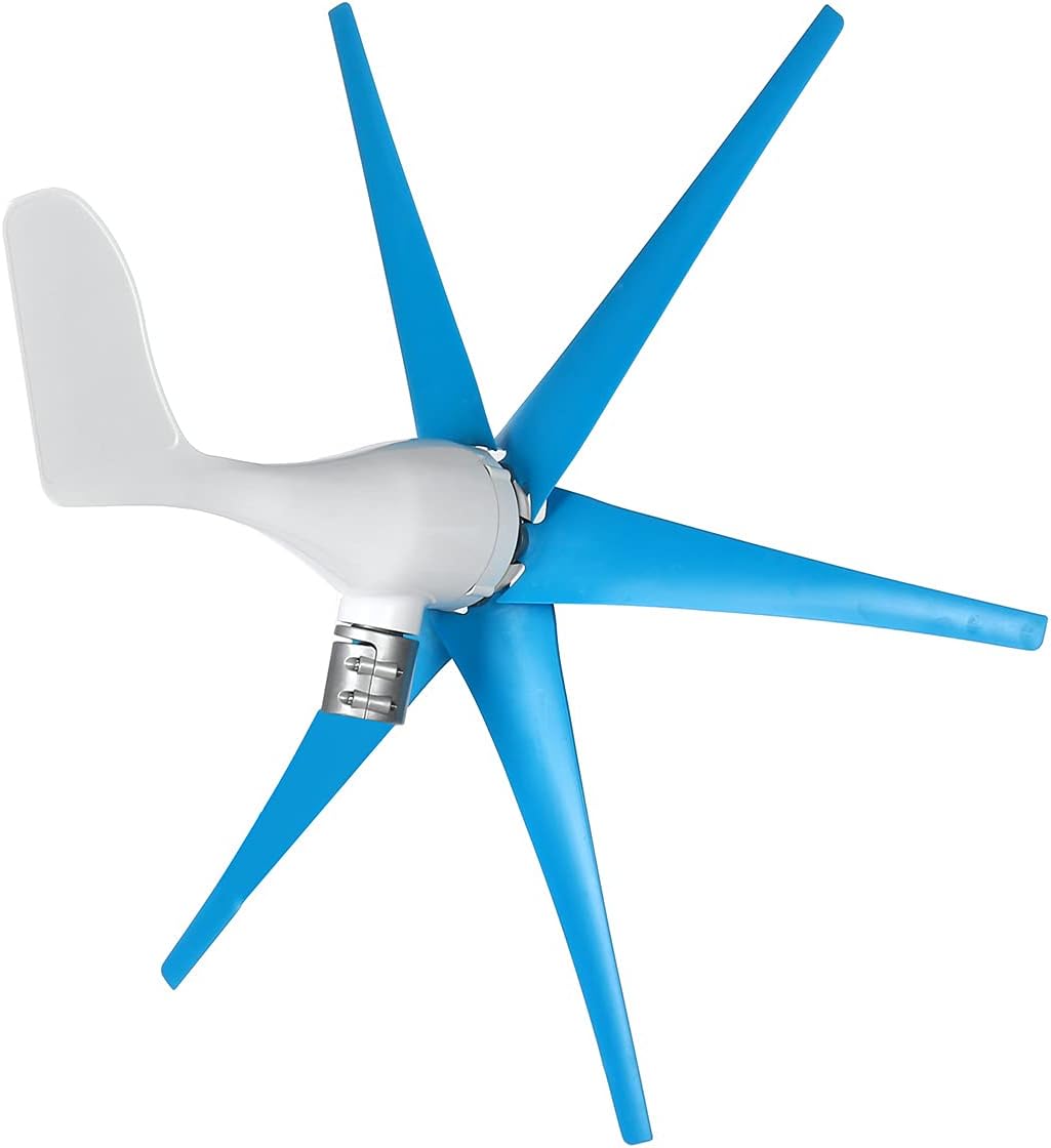 S5 9800W 3/6 Blades 12V Wind Turbine Generator Kit + Charge Controller Hoop Type Wind Turbine Generator Windmill Energy