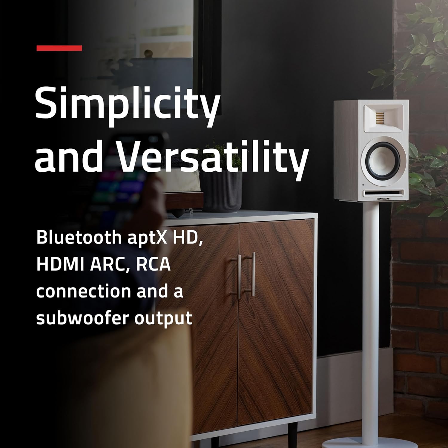 Fluance Ri71 Reference Stereo Powered Bookshelf Speakers with High Performance AMT Tweeters, 5