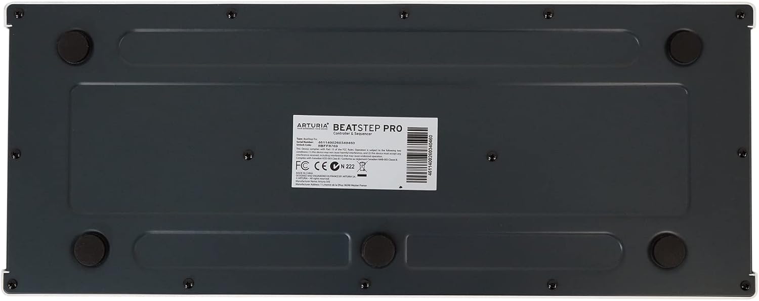 Audiosavings Bundle: Arturia BeatStep Pro 64-Step Sequencer Midi USB DJ Recording Pad Controller Bundle with Rockville Rock2d2 Adjustable Dual Shelf DJ Controller Midi Keyboard Laptop Stand (2 Items)