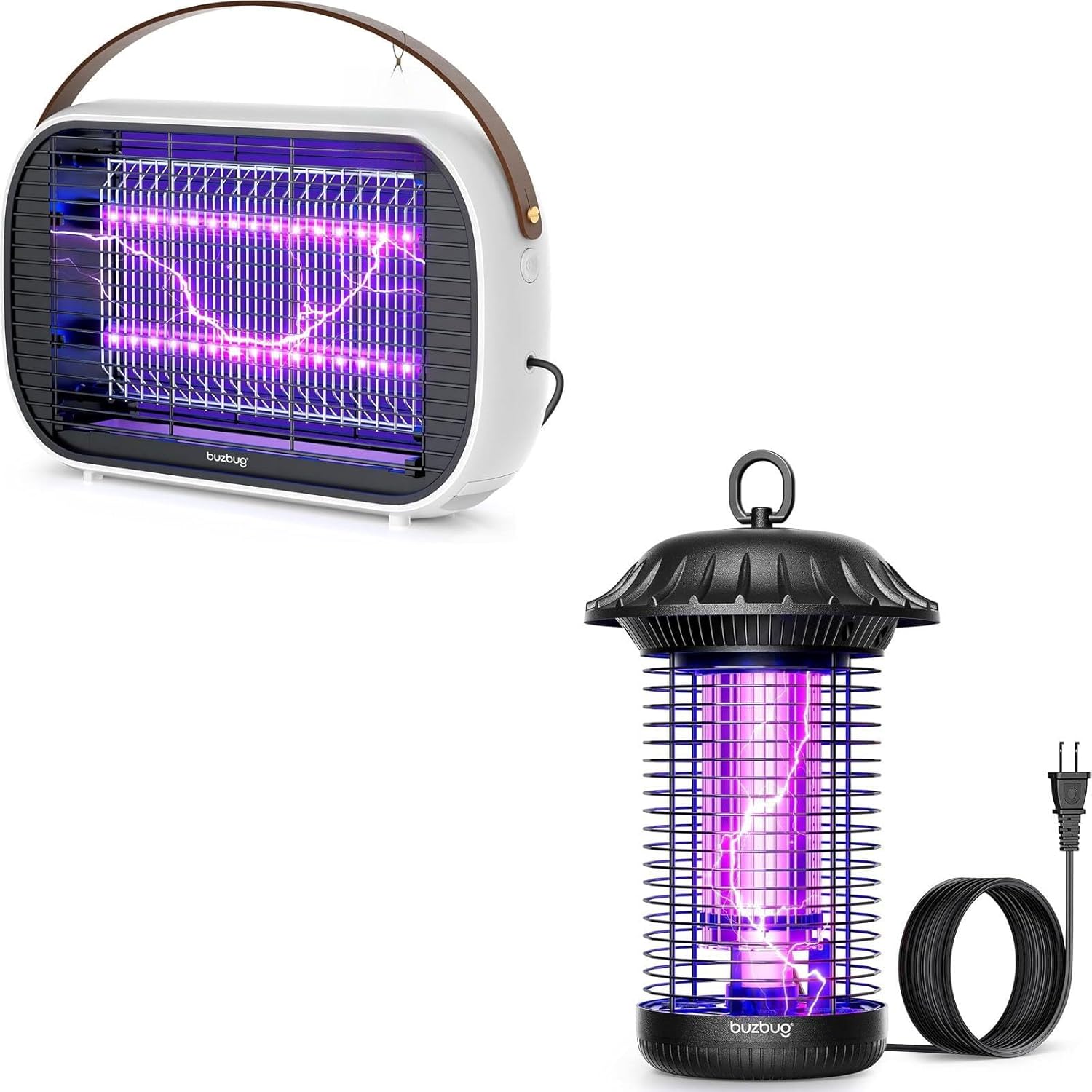 Buzbug LED Bug Zapper Indoor Outdoor, 10 Years Lifespan Lamp Sustainable Less Power, Durable High-Voltage Electric Mosquito Zapper, Fly Trap Mosquito Trap, Fly Killer Fly Zapper