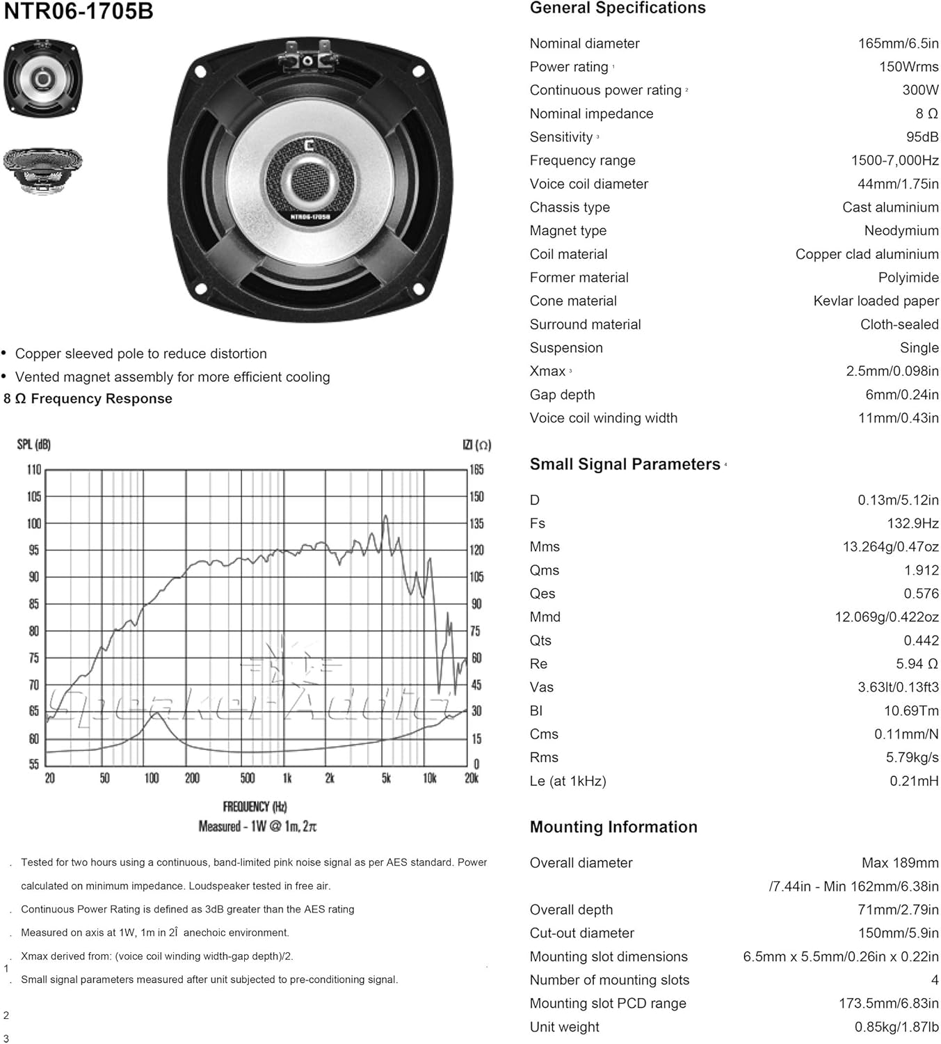 CELESTION NTR06-1705B 6-1/2
