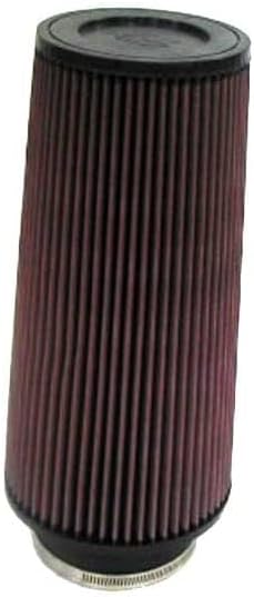 K&N High-Flow Original Lifetime Universal Clamp-On Air Filter: High Performance, Premium, Washable: Flange Diameter: 4 In, Filter Height: 12 In, Flange Length: 1.75 In, Shape: Round Tapered, RE-0860