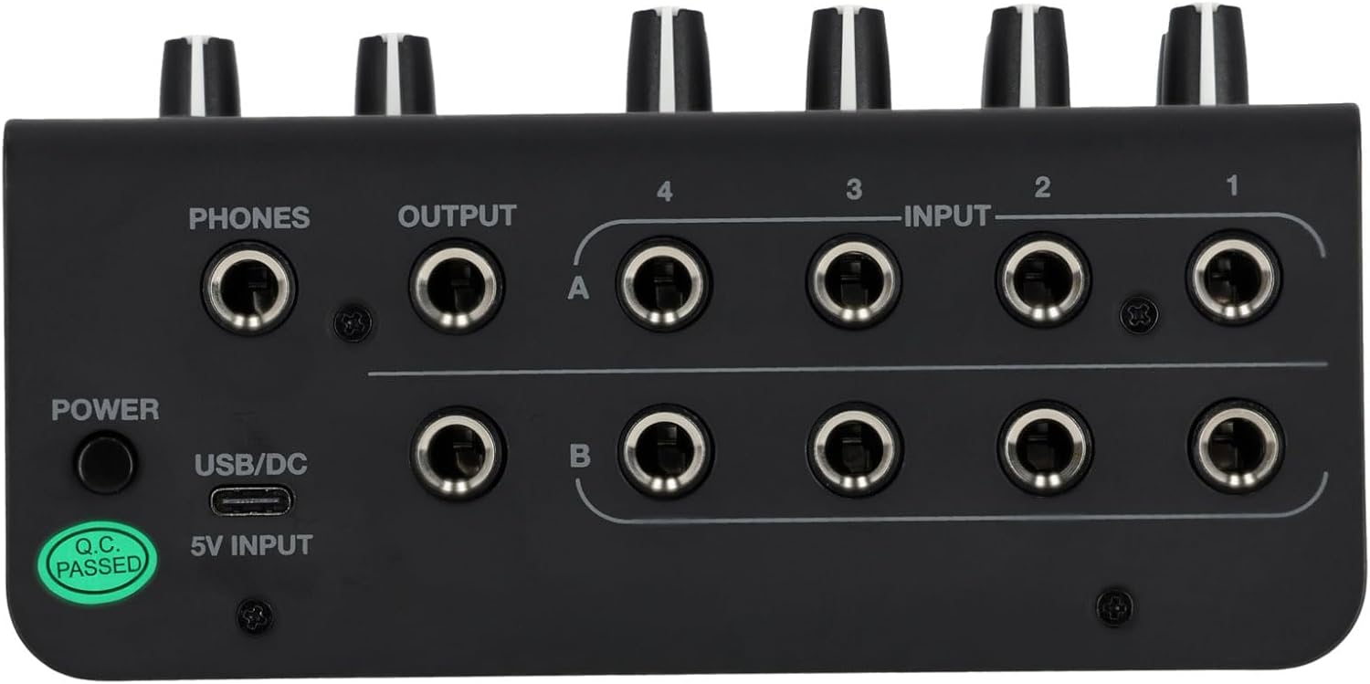 Rockville 2-Person Podcast Recording Package LINE8 USB 8-Channel Mixer and USB Audio Interface with (2) PRO-M50 Headphones, (2) RMIC-SR Mics, Stands, RHPA4 Amp, Cables (9 Items)