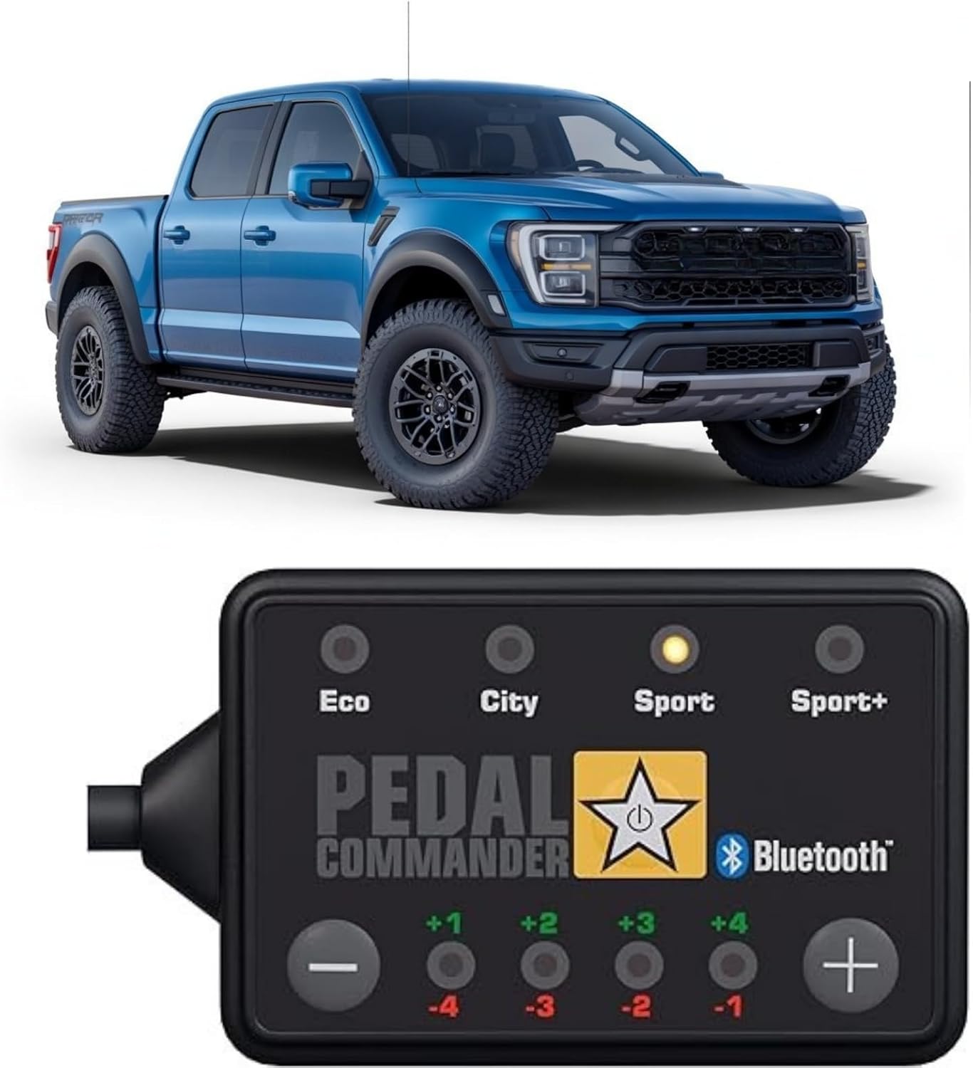 PEDAL COMMANDER Throttle Response Controller Compatible with Ford F150 Raptor 2011-2025, Plug-and-Play, 4 Modes 36 Sensitivity Levels, App Control Anti-Theft, Raptor Accessories Performance Parts