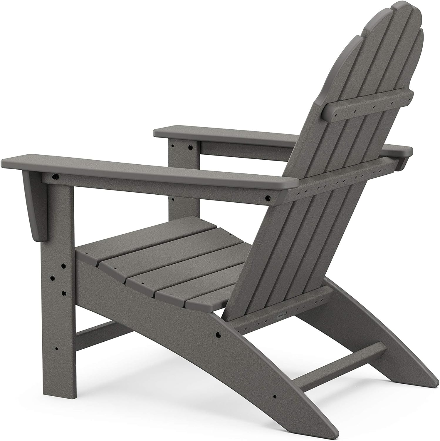Polywood Vineyard Adirondack Chair, Outdoor Patio Furniture, Pacific Blue Composite Chair for Deck, Pool, Garden, Fire Pit, Classic Design, Fade-Proof