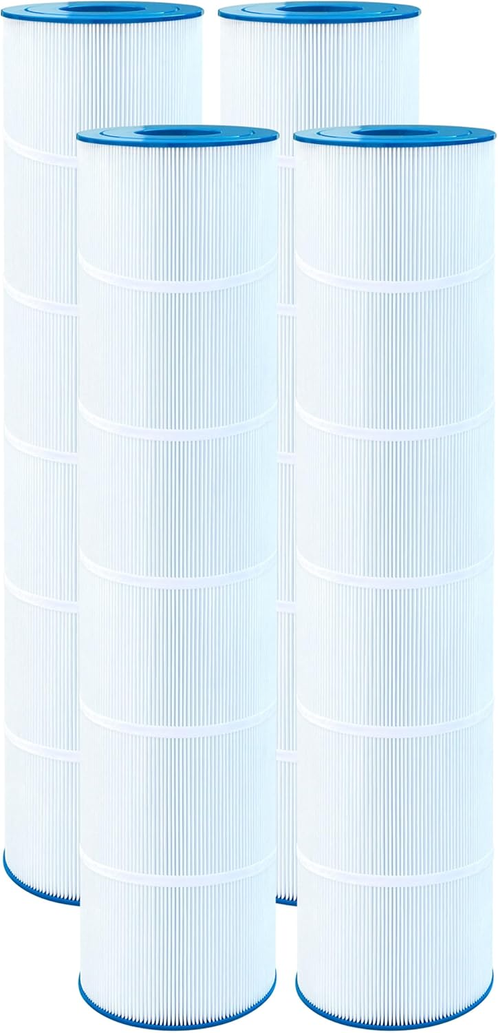 Pool Filter Compatible with C-7472, FC-1978, CCP520, 817-0131, Clean and Clear Plus 520, PCC130/-M/PAK4, 4 × 125 sq. ft., 4 Pack