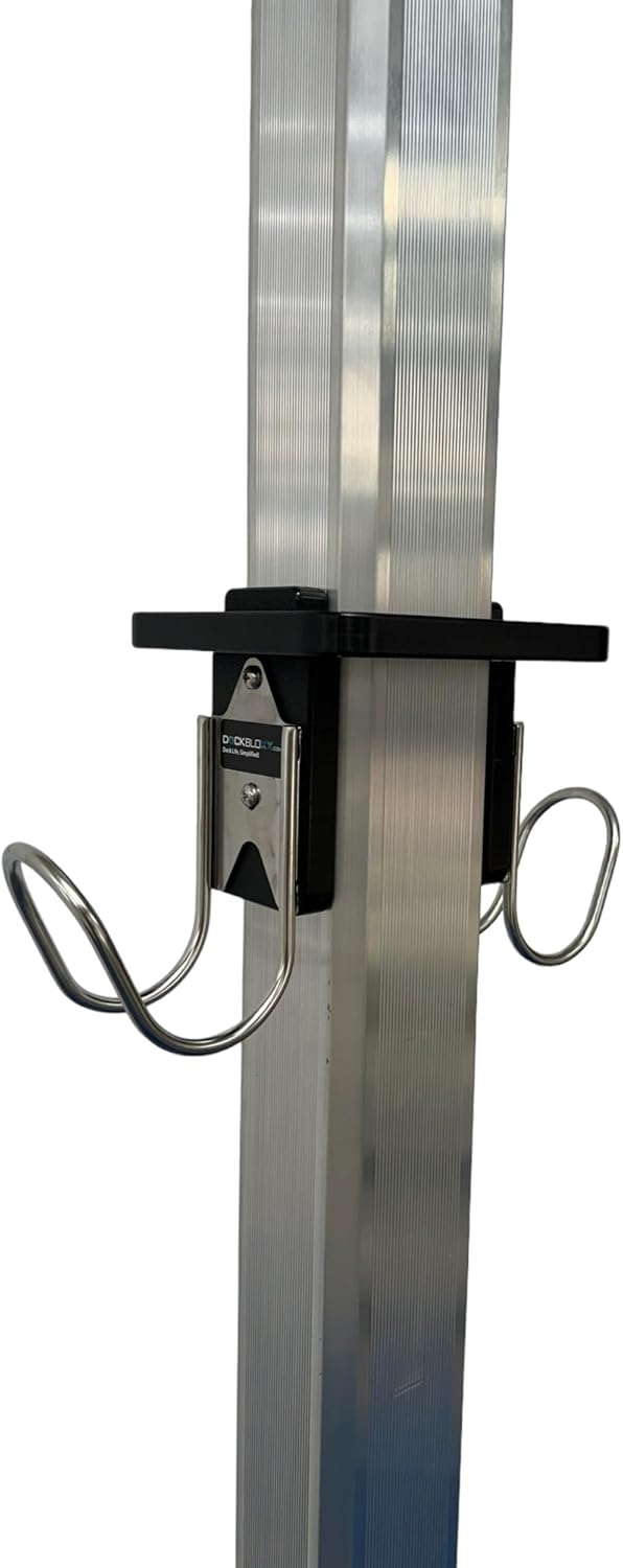Heavy Duty Secure Hose Holder for Docks - UV & Rust-Resistant, Marine-Grade, Easy No-Drill Installation, Made in the USA– Fits a 2