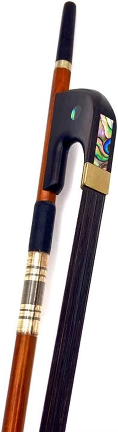 TSTS Professiona Pernambuco Upright Double Bass Bow 3/4 Black Horsehair Horsetail Full Size Violin Bow