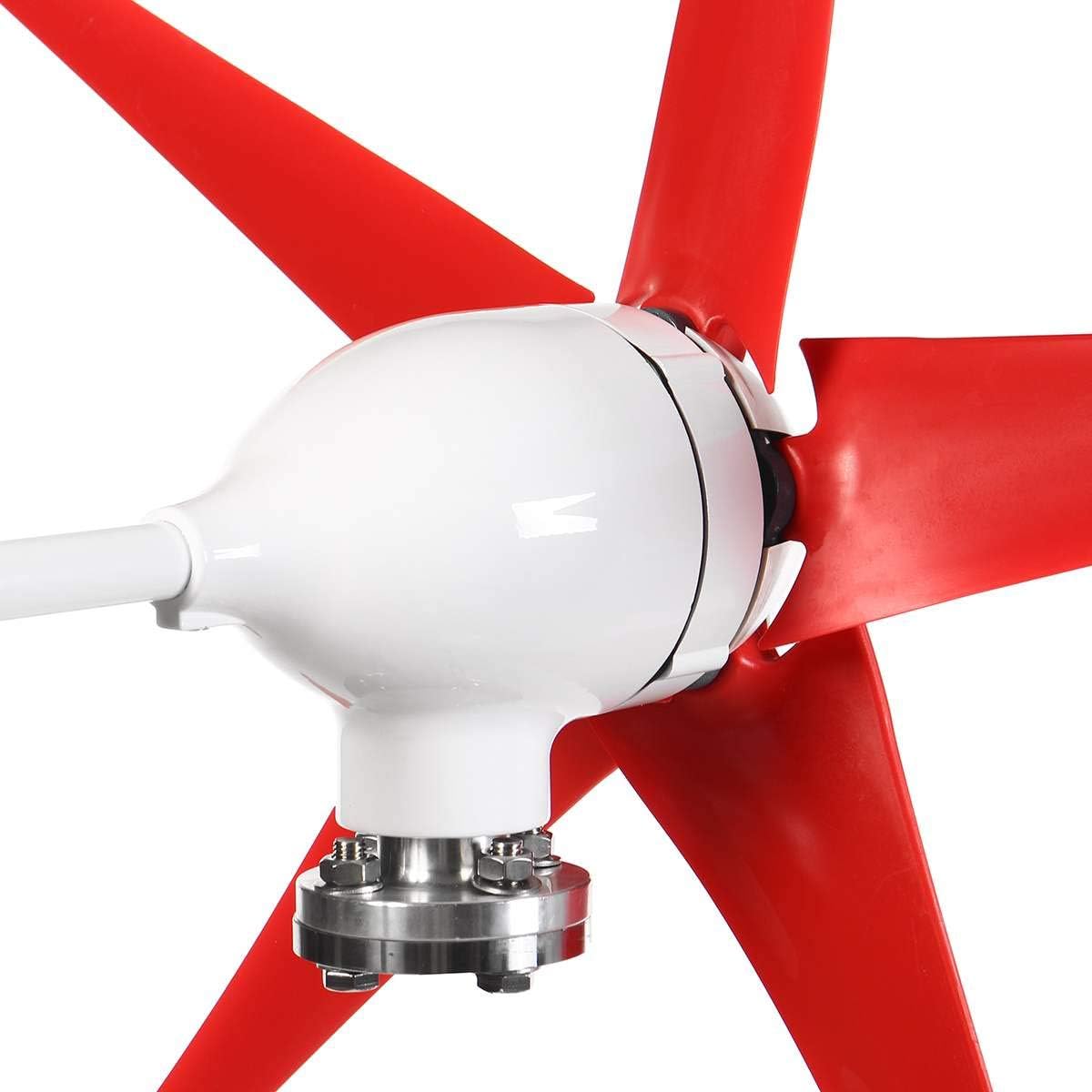 2400W 3/5/6 Blade Wind Turbines Generator High Conversion Rate Powerbank Motor Kit DC/AC 12/24V Windmill Energy Turbines Charge,12v,5 Blades