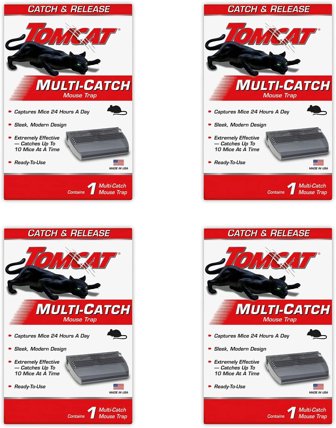 Tomcat Live Catch Mouse Trap (1 Case of 4 Traps)