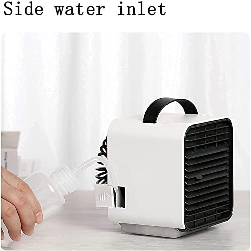 Portable Air Conditioner Fan, Mini Cooler with Large Capacity Water Tank and Fast Cooling Fan USB for Home, Office (Color : Blue)