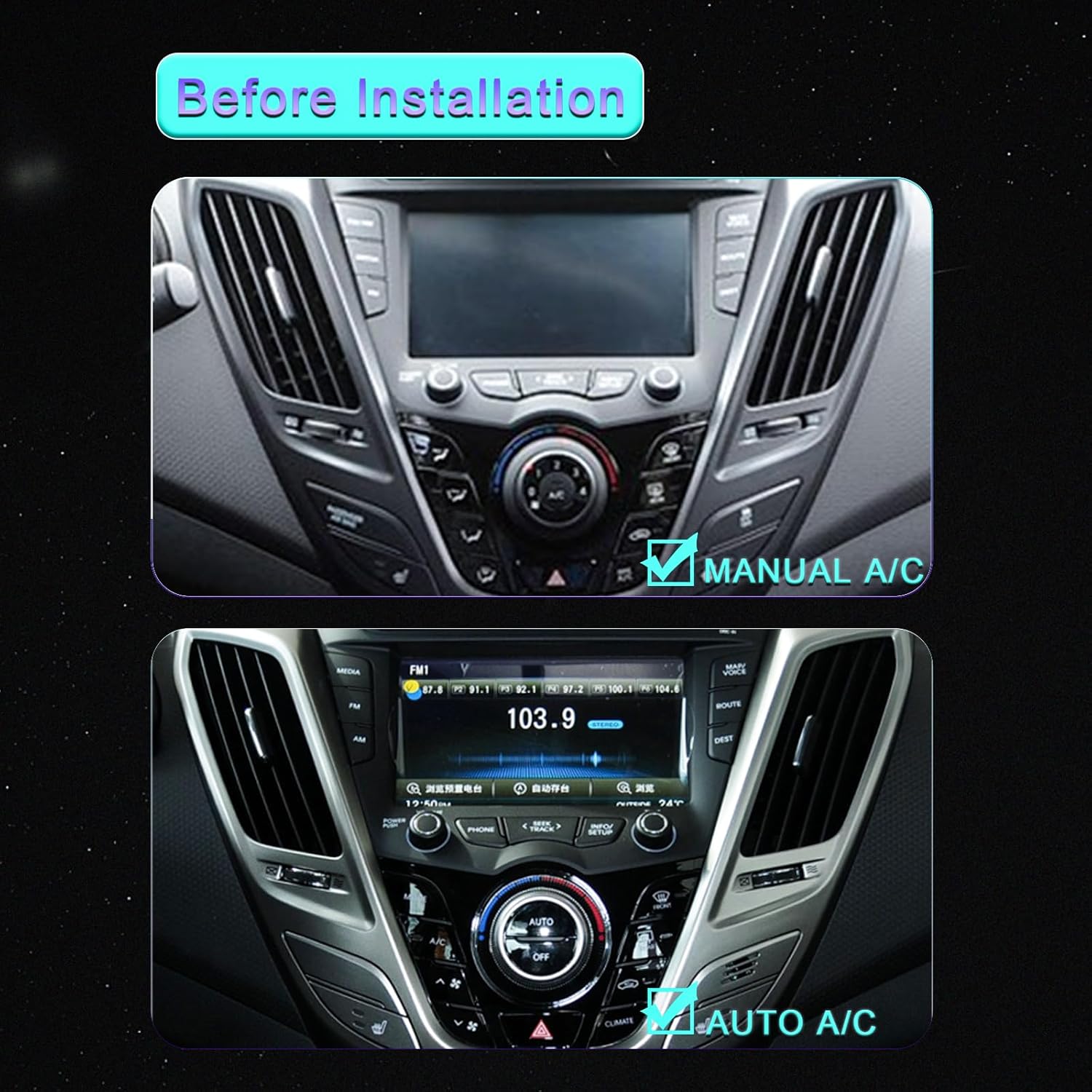 2025 New Android Car DVD Stereo Radio GPS for Hyundai Veloster 2011- Head Unit Multimedia Car Play and Android Auto Original Style Navigation Touch Screen Autoradio CANBUS Amplifier Multimedia Player