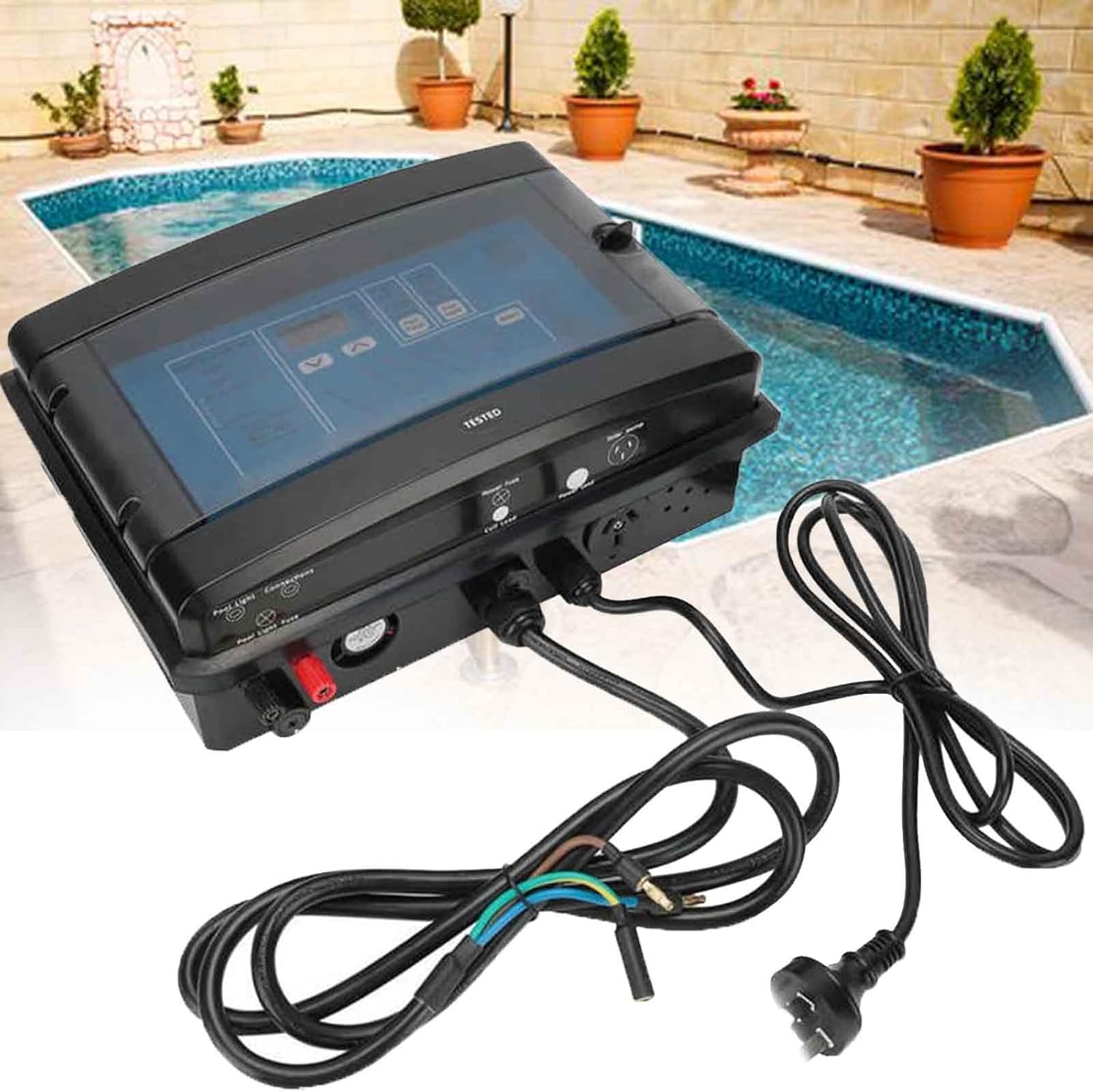 Saltwater Chlorinator,Salt Water Pool Chlorinator System,10/15/20/30/50 G/H Saltwater Pool System,Salt Chlorine Generator Suitable for Home Pool Hot Tub Spa,Spa,50g/h