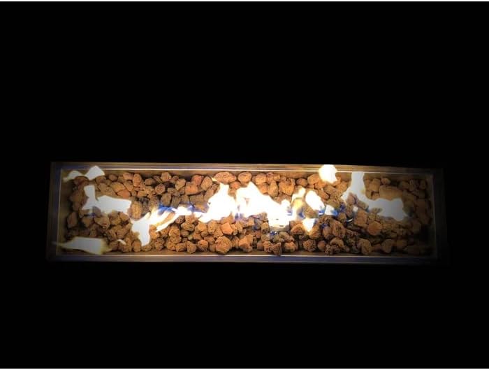 25'' H x 42'' W Steel Propane Outdoor Fire Pit Table with Lid