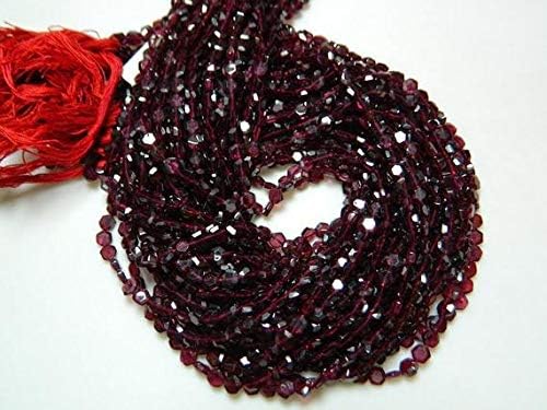 garnet - garnet chewing gum cut beads - 6mm each - 14 inch strand