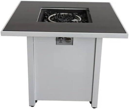 Living Source International 25'' H x 30'' W Steel Outdoor Fire Pit White