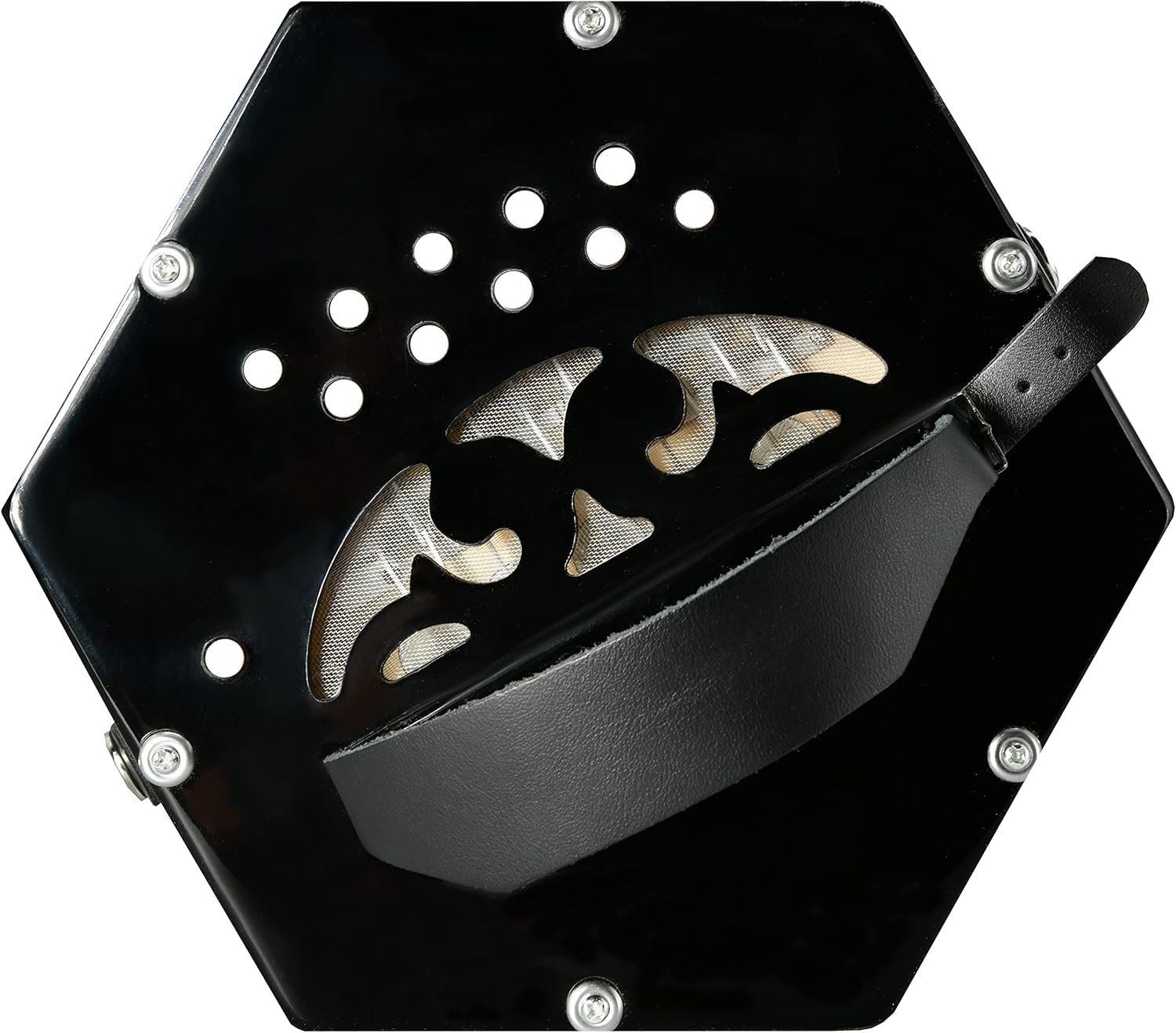 Trinity College AP-1120A Anglo Concertina – 20-Button, 2.5-Octave Range – Laminated Wood Ends, 11-Fold Bellows, Carrying Bag Included