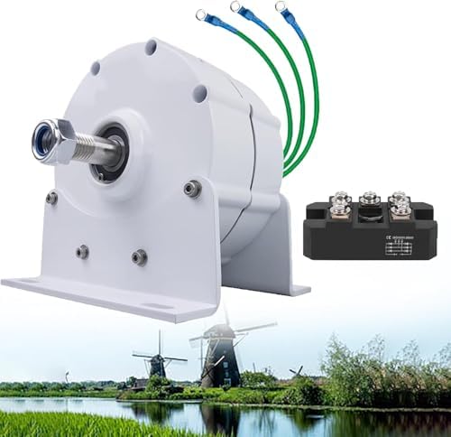 6000W Gearless Permanent Magnet Generator, Low RPM 600R/Min AC Alternator with Controller, Compact & Efficient for Renewable Energy Solutions