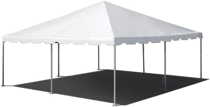 TentandTable 20' x 20' West Coast Frame Canopy Tent, White Translucent, Indoor/Outdoor, 33-80 Person, for Parties and Vendor Events, Heavy Duty, Waterproof Vinyl Tents, Commercial, Residential Use