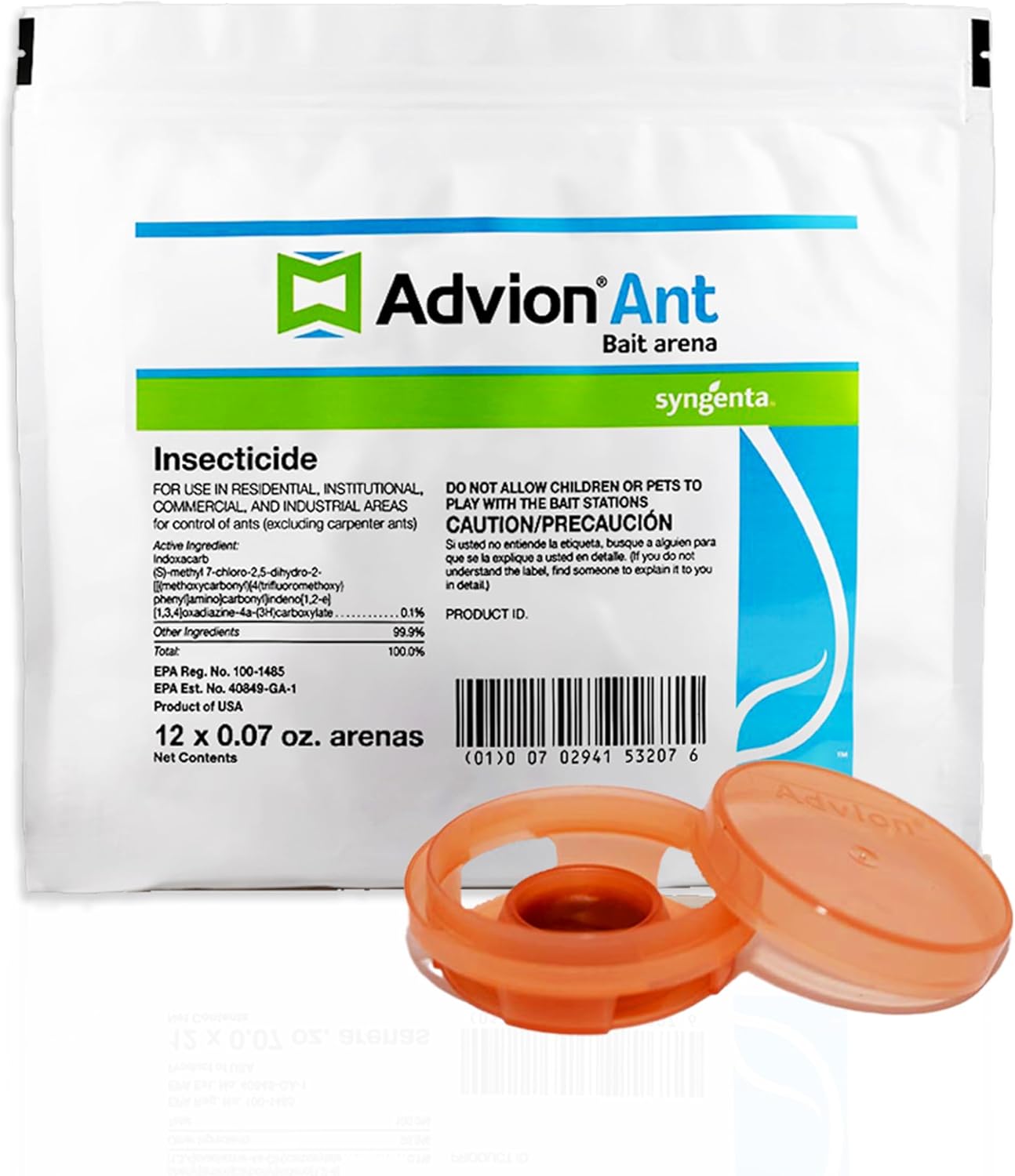 Advion Ant Bait Arena, 12-Count Bag, Effective Bait in A Small Plastic Arena for Easy Placement, Formulated with 0.1% Indoxacarb, Indoor and Outdoor Use, for Control of Most Major Ant Species (3)