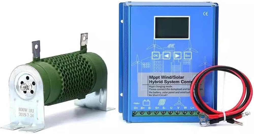 40W/600W/800W Wind Solar Hybrid Charge Controller,12V/24V/48V Regulator MPPT Wind Solar Hybrid Boost Controller,Wind Turbine Generator Solar Panel,24V/48V-Wind800W+Solar600W