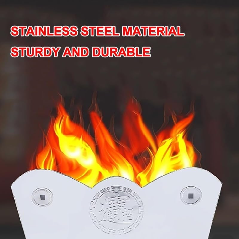 Foldable Incinerator, Burn Cage, Trash Burning Containers, Outdoor Fire Pit, Suitable for Garbage, Garden Leaves(Gold)