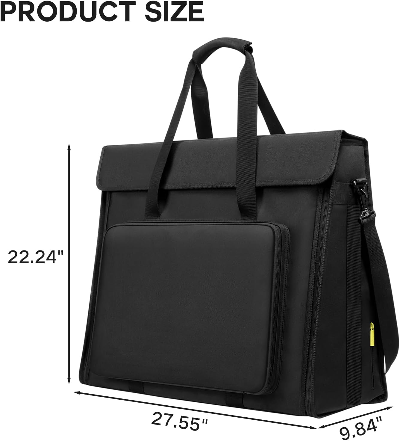 21/24 inch computer bag monitor carrying case Compatible with iMac All in One Monitor LCD Screens Desktop Computer Travel Storage Carrying Bag with Accessories Pocket, Shoulder Strap Black