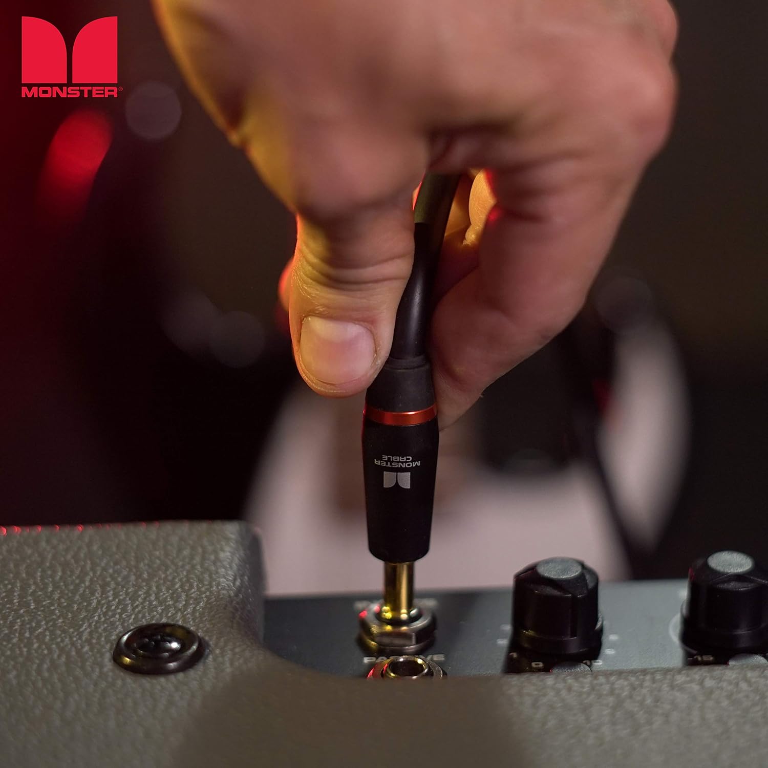 Monster 21 ft Straight to Straight Bass Guitar Cable. 95% Copper Braided Shield. Bass Guitar Amp Cord