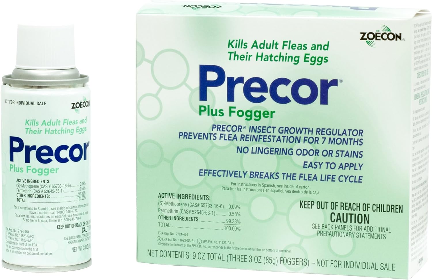 Precor Plus IGR Fogger Flea Control 9(3 oz.) cans