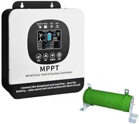 Kang 12000W MPPT Wind Solar Hybrid Charge Controller, 12V/24V/48V Regulator for Wind Turbine & Solar Panel Battery Charging System