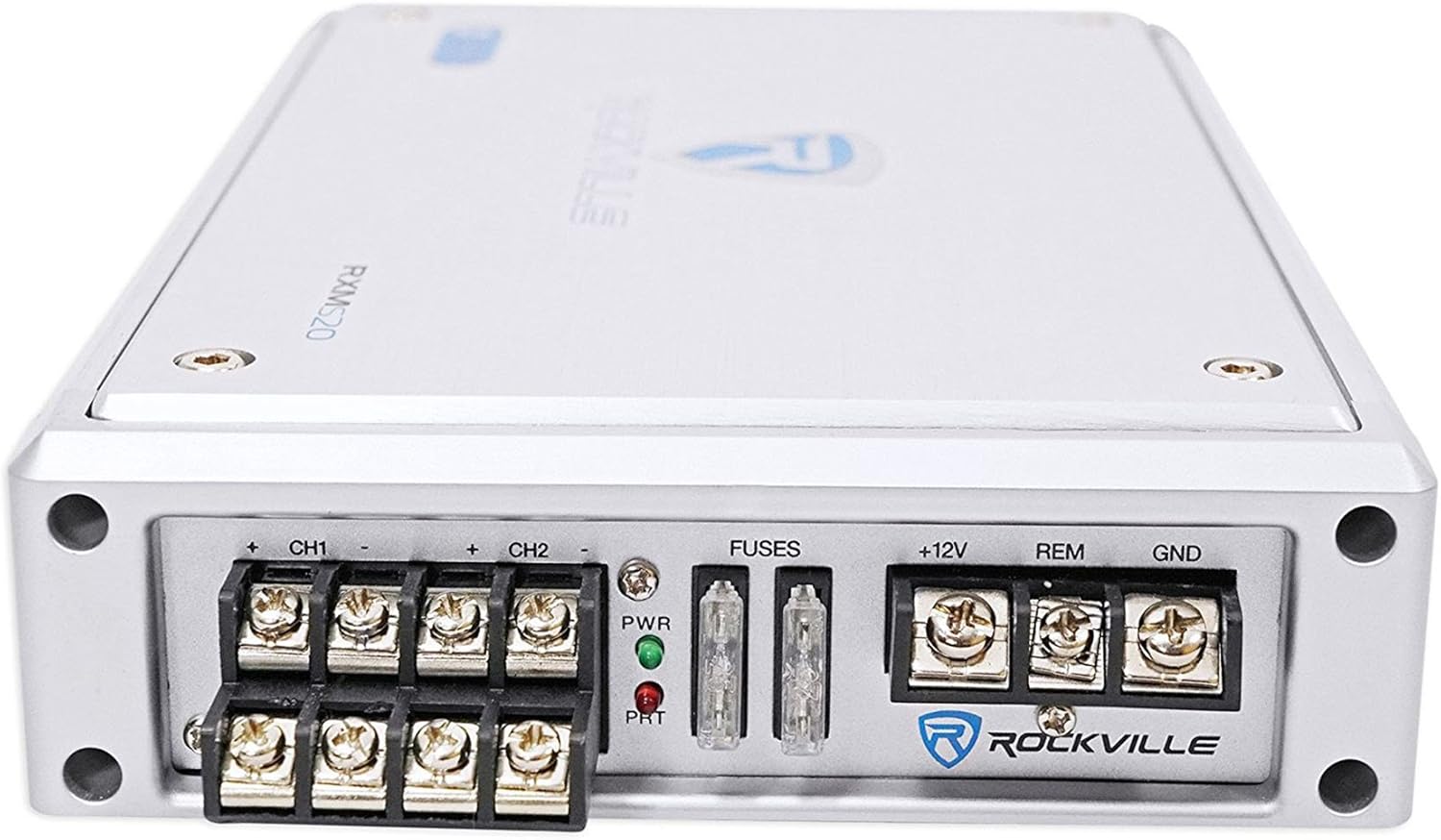 RockvilIe RXM-S20 1600w 4-Channel Amplifier Amp w/PA Mic for RZR/ATV/UTV/Cart